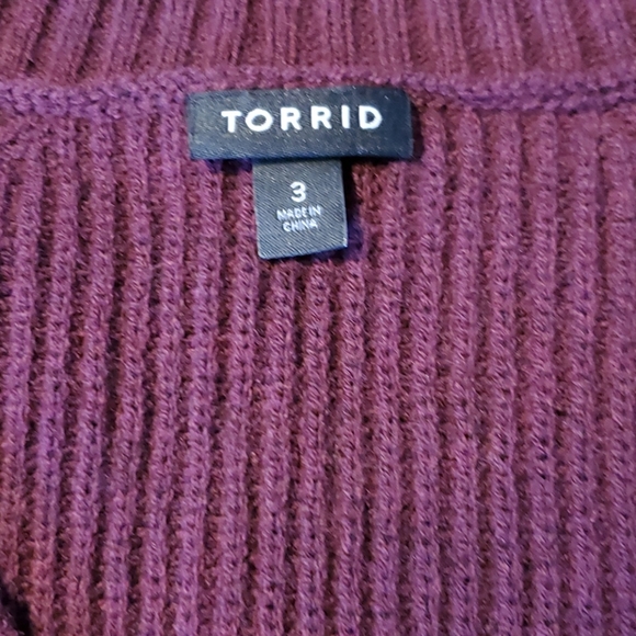Torrid Burgundy Sweater - Picture 3 of 3
